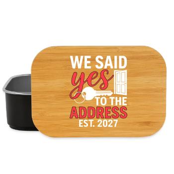We Said Yes to The Address 2027 - Lunch Box - Schwarz - Vorne
