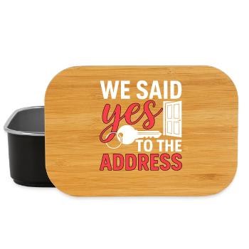 We Said Yes to The Address - Lunch Box - Schwarz - Vorne