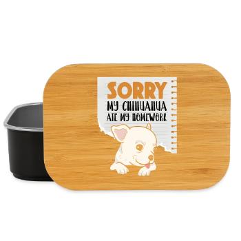 Chihuahua Chihuahueño Désolé Mon - Boîte à goûter - noir - Devant