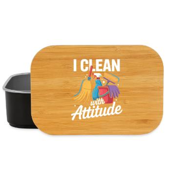 Cleaner Housekeeping Team Motif - Lunch Box - black - Front