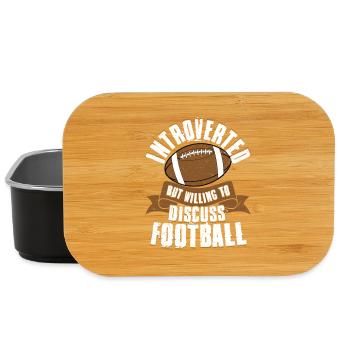 Introverti mais prêt à discuter de la saison de football - Boîte à goûter - noir - Devant