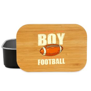 Juste un garçon qui aime la saison des fans de joueurs de football - Boîte à goûter - noir - Devant