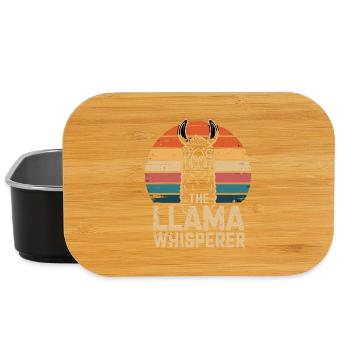  The Llama Whisperer Lustiger Lama Spruch Für - Lunch Box - Schwarz - Vorne