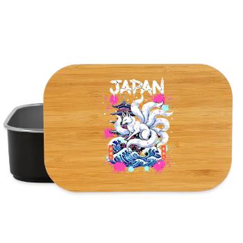 Kitsune Japan Pagode – Anime Fuchsgeist  - Lunch Box - Schwarz - Vorne