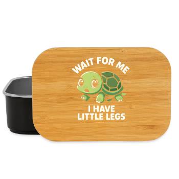 Turtle Saying Humor Meme Funny Gift Idea - Lunch Box - black - Front