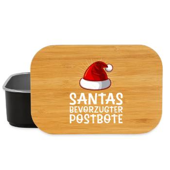 Le facteur LE FACTEUR PRÉFÉRÉ DU PÈRE NOËL Drôle - Boîte à goûter - noir - Devant