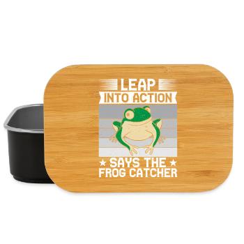 Frog Catcher Leap Into Action Frog - Lunch Box - black - Front