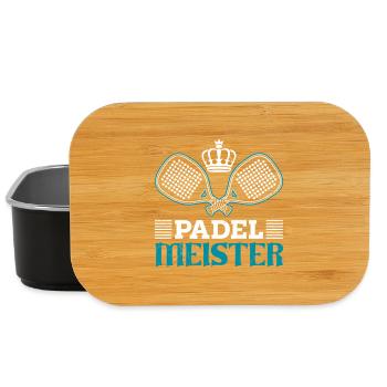 Padel Player PADEL MASTER Padel Sports Funny - Lunch Box - black - Front