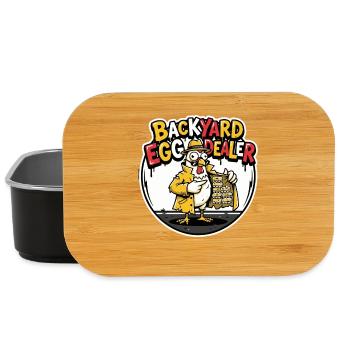 Backyard Egg Dealer Humor Design - Lunch Box - black - Front