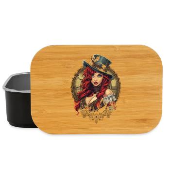 Femmes Steampunk Magnifiques Steampunk - Boîte à goûter - noir - Devant