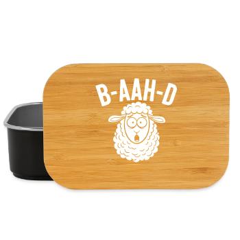 Sheep Pun Humor - Lunch Box - black - Front