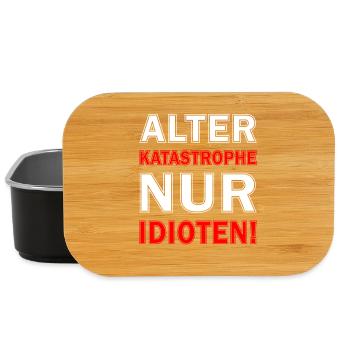 Just Idiot Design - Lunch Box - black - Front