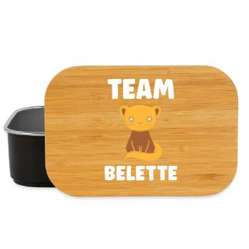 Team Belette Chaton Mascot - Boîte à goûter - noir - Devant