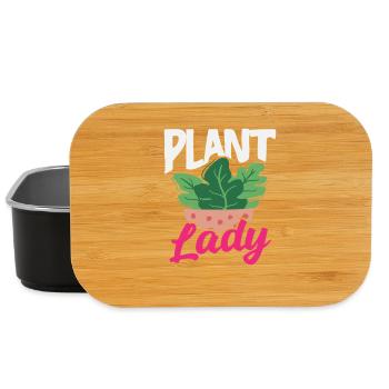Pflanzenliebhaberin Pflanzt Sukkulente Blume - Lunch Box - Schwarz - Vorne