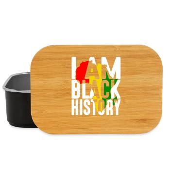 I Am Black History Africa Pan African Design - Lunch Box - black - Front
