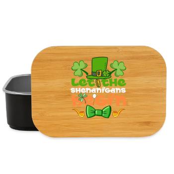 Let The Shenanigans Begin Irish St Patrick’s Day - Lunch Box - black - Front