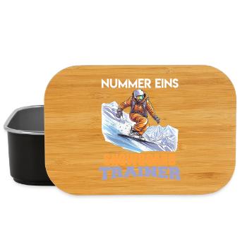 Snowboarder NUMMER EINS SNOWBOARD TRAINER Lustig - Lunch Box - Schwarz - Vorne