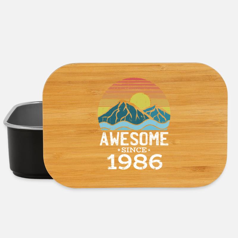 Sonnenuntergangsberge 1986 - Lunch Box - Schwarz
