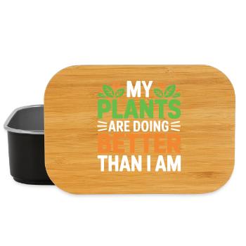 My Plants Are Doing Better Than I Am - Lunch Box - black - Front