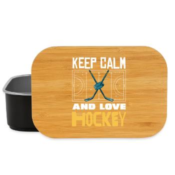 Keep calm: Hockey love - Lunch Box - black - Front