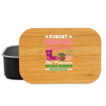 Plant Lover Glass Slippers Princess - Lunch Box - black - Front
