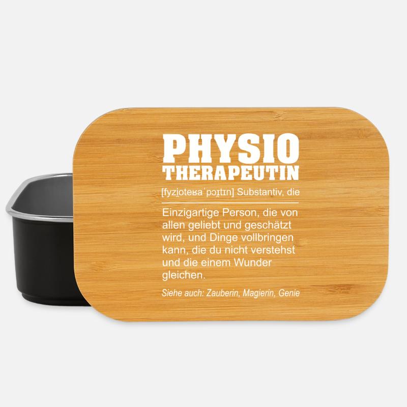 Physiotherapist - Funny definition - Lunch Box - black