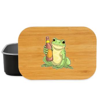 Frosch Flasche Bier - Lunch Box - Schwarz - Vorne