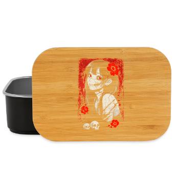 Fille gothique inquiétante d’anime d’horreur japonaise - Boîte à goûter - noir - Devant