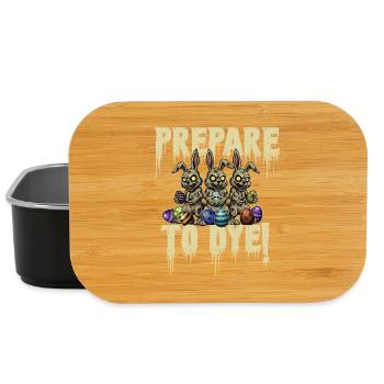Bereite dich vor, Oster-Wortspiel lustig zu färben. Eiersuche - Lunch Box - Schwarz - Vorne