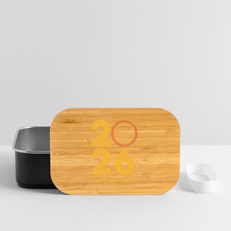2026 Total Solar Eclipse Path Retro Lunch Box