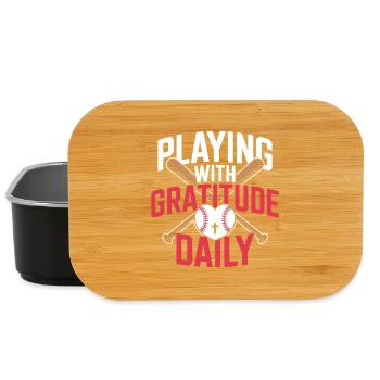 Christlicher Baseballspieler Bibelglaube Jesus Christus - Lunch Box - Schwarz - Vorne