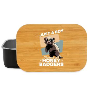 Funny Honey Badger - Lunch Box - Schwarz - Vorne