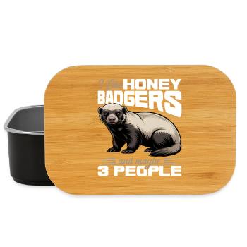 Funny Honey Badger - Lunch Box - Schwarz - Vorne