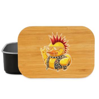 Punkente mit Spike-Sonnenbrille - Lunch Box - Schwarz - Vorne