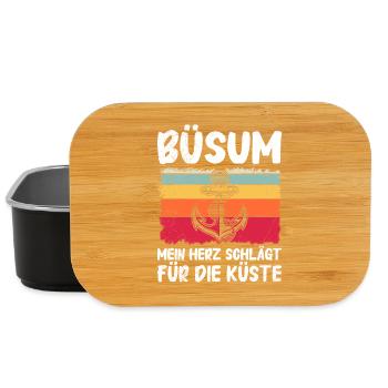 BÜSUMER MON CŒUR BAT POUR LA CÔTE - Boîte à goûter - noir - Devant