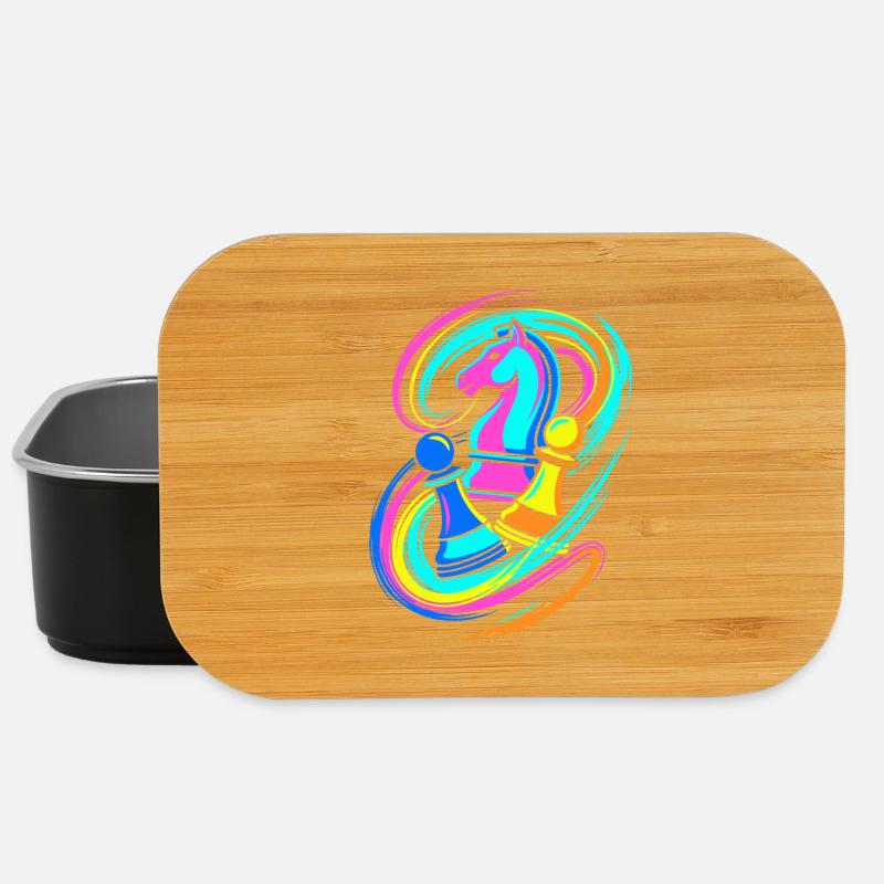 Schach - Lunch Box - Schwarz