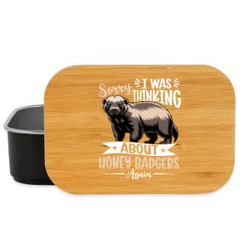 Funny Honey Badger - Lunch Box - Schwarz - Vorne
