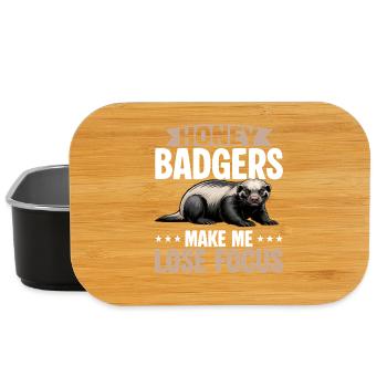 Funny Honey Badger - Lunch Box - Schwarz - Vorne