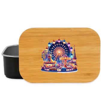 Festival of Lights Carousel - Lunch Box - black - Front