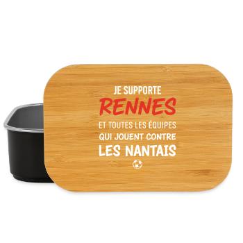 Humour football Rennes derby Brittany Nantes - Lunch Box - black - Front