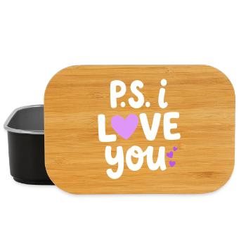 P.S. I Love You  PS I Heart You Day Valentine - Lunch Box - black - Front