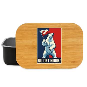 Nu Det Nuuk Greenlanders Greenland Novelty Tees - Lunch Box - Schwarz - Vorne