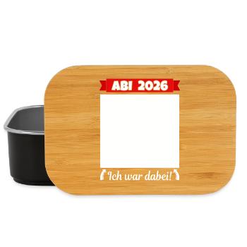Abi 2026 Abitur Abschluss Gästebuch Abiturient - Lunch Box - Schwarz - Vorne