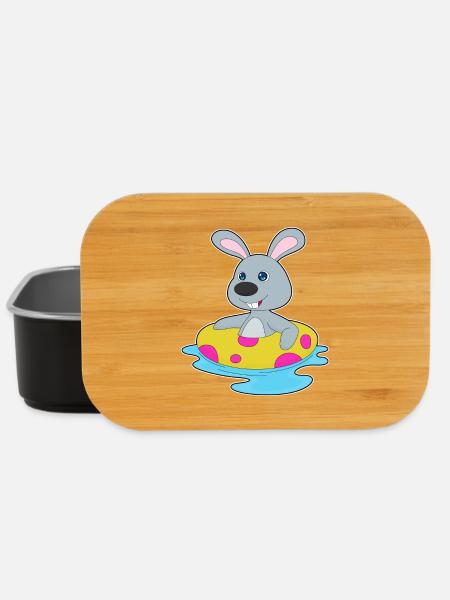 Été de la piscine de natation Bunny - Boîte à goûter - noir