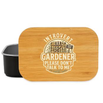 Introvert Gärtner Bitte Nicht Ansprechen - Lunch Box - Schwarz - Vorne