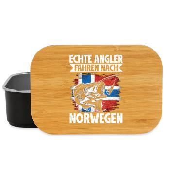 De vrais pêcheurs allant à Norway Fisher - Boîte à goûter - noir - Devant