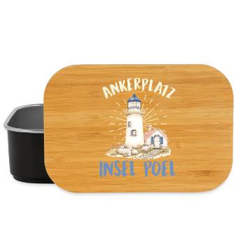 Segler ANKERPLATZ INSEL POEL Lustiges - Lunch Box - Schwarz - Vorne