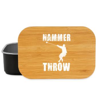 Hammer Throw Silhouette Graphic - Lunch Box - black - Front