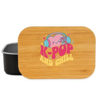 K-Pop ET CHILL Musique coréenne mignonne que les fans de Kpop adorent - Boîte à goûter - noir - Devant