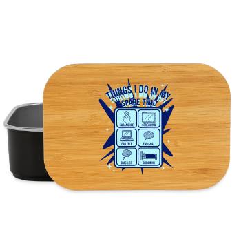Things I Do In My Spare Time Kpop Saranghae - Lunch Box - black - Front
